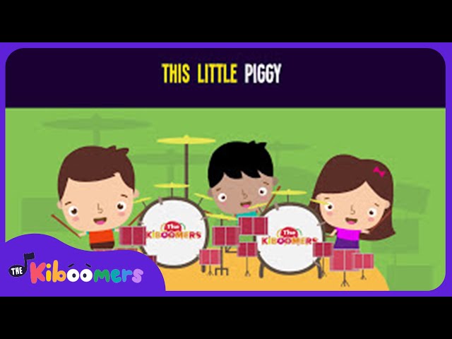 This Little Piggy Lyric Video - The Kiboomers Preschool Songs & Nursery Rhymes for Circle Time