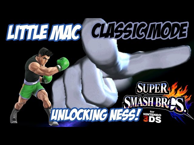 Unlocking Ness! - Super Smash Bros. for 3DS! [Classic - Little Mac]