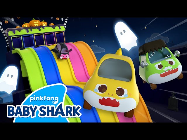 [✨NEW] Baby Shark Halloween Color Slides! | Baby Shark Toy Car | Baby Shark Official