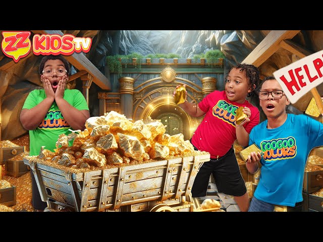 Got Trapped In A Gold Mine & Can’t Escape | ZZ Kids TV Escape Room Show