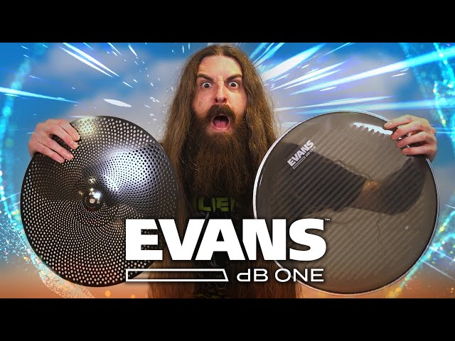 Evans dB One - Reduced Volume Drumheads & Cymbals