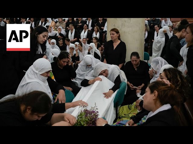 Members of the Druze community mourn victims of the Golan Heights attack