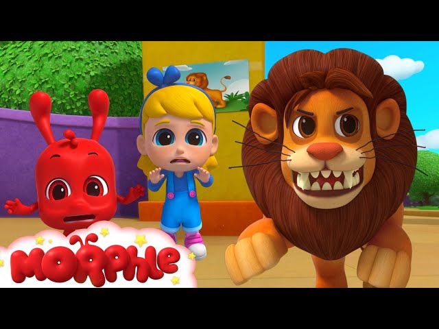 Real Lion, Green Lion - Animals, Mila and Morphle | +more Cartoons for Kids | My Magic Pet Morphle