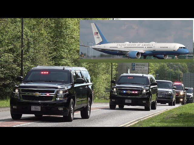Jill Biden in a Secret Service motorcade before departing London after the coronation 🇺🇸 🇬🇧