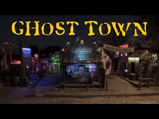 Old Ghost Town - Home Haunt Halloween Attraction - Halloween Decorations DIY