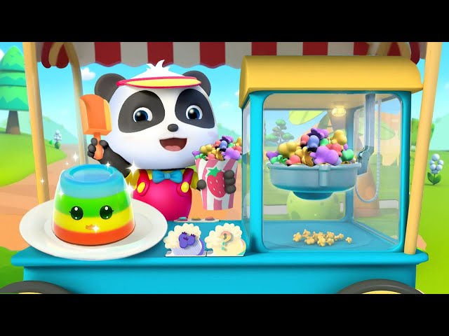 Rainbow Popcorn and Jelly Song | Colors Song | Kids Song | Kids Cartoon | BabyBus