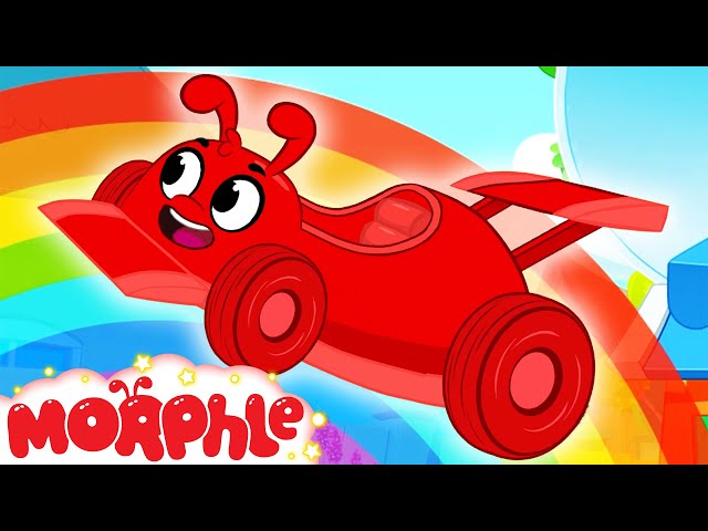 Rainbow Race Car Ride - Mila and Morphle | Cartoons for Kids | My Magic Pet Morphle