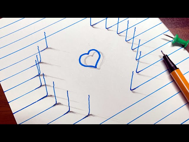 How To Make A 3d Valentine's Day Drawing