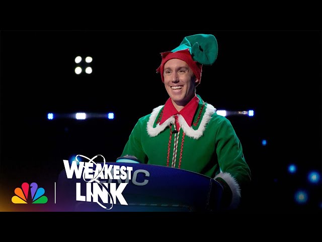 "You Scrooged Yourself!" Host Jane Lynch to Christmas-Themed Contestants | Weakest Link | NBC