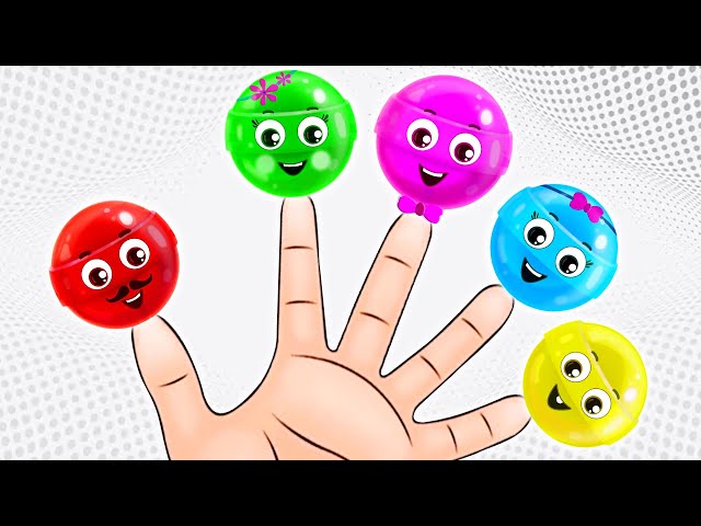 Finger Family Song With Lollipops and Balloons #shorts