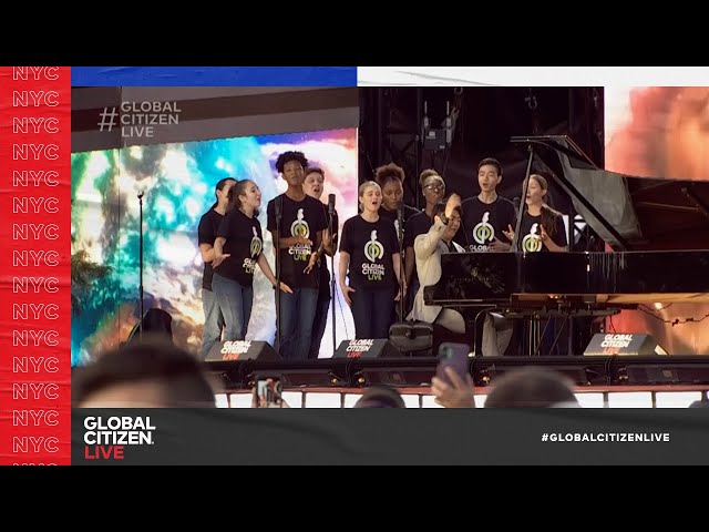 Lang Lang - We Are the World (Live with Choir in Central Park 2021) | Global Citizen Live