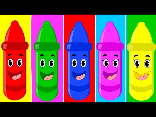 Five Little Crayons | Baby Songs | Nursery rhymes | Kids Rhymes | Childrens Video