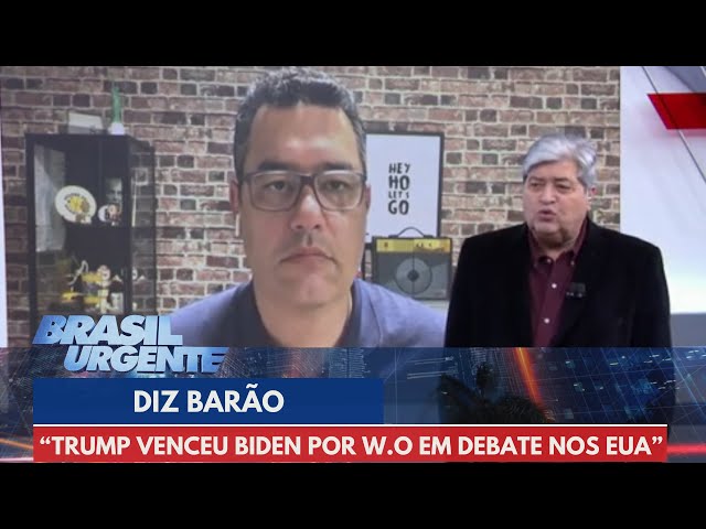 Trump venceu Biden por W.O em debate nos EUA, diz Barão | Brasil Urgente