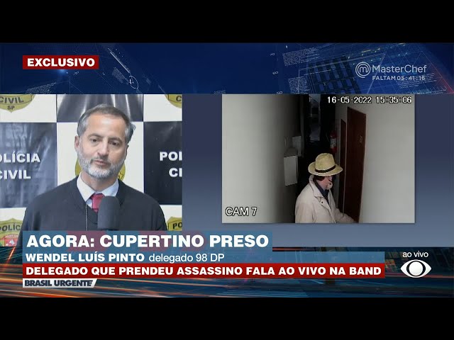 Delegado que prendeu Cupertino fala com Datena