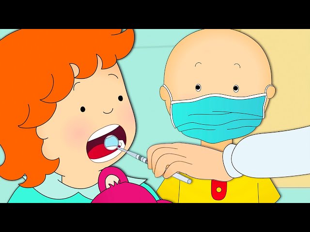 Caillou and Rosie at the Dentist | Caillou Cartoon