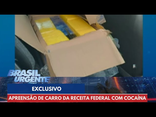 Polícia Militar apreende carro da Receita Federal com cocaína | Brasil Urgente