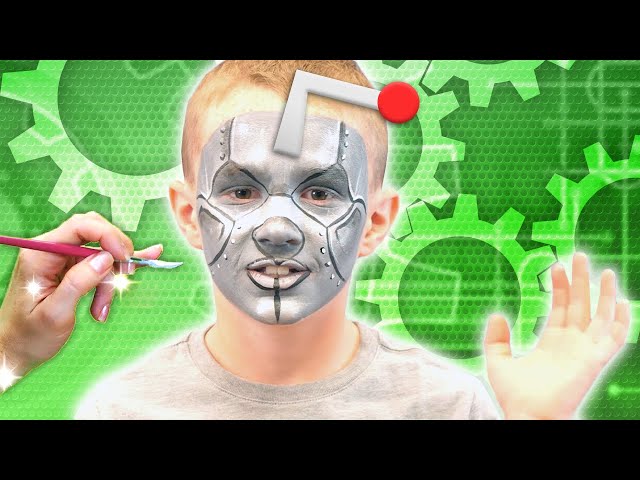 COOL Robot Face Paint | Face Paint for Kids | Funtastic TV