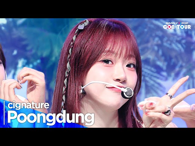 [4K] cignature(시그니처) - 'Poongdung(풍덩)' _ EP.619 | #SimplyKPopCONTOUR