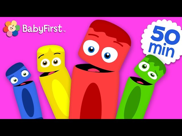 All of the Colors | Coloring for Kids | Learn the Colors | Color Crew | BabyFirst TV