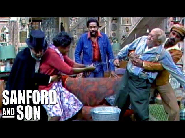 Fred And Aunt Esther Handcuffed Together | Sanford and Son