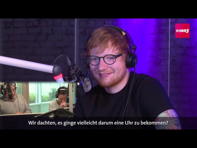 Ed Sheeran im Interview bei der SWR3 Morningshow