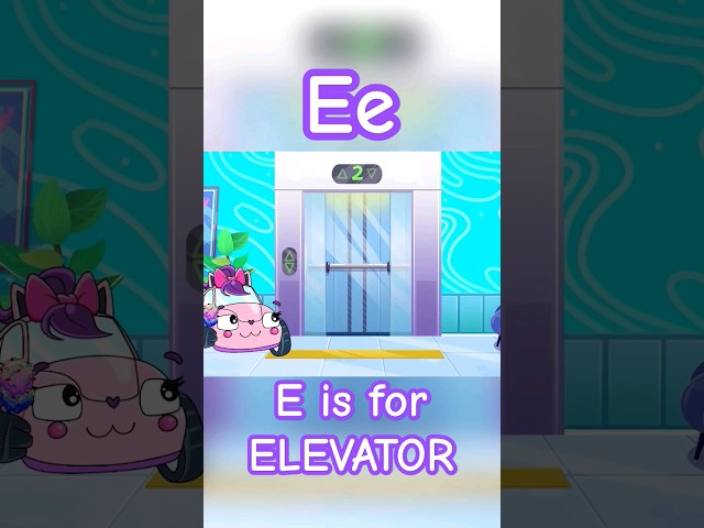 E is for Elevator! Learn ABC with Baby Cars #babycars #abc #elevator