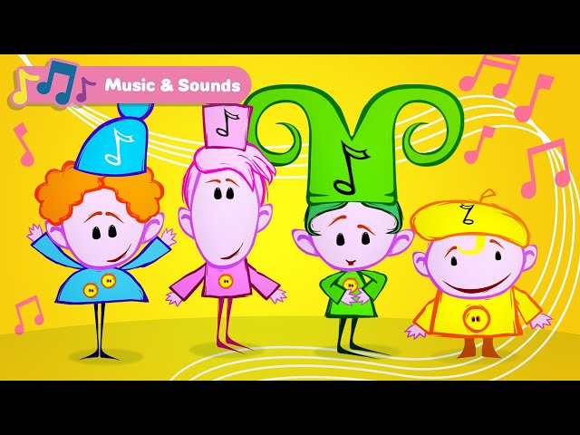 Classical Music for Babies w The Notekins | Learn Musical Instruments | Baby Sensory Stimulation