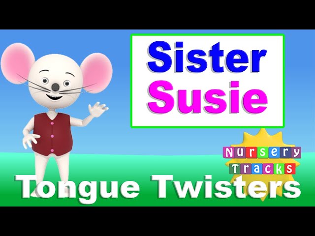 Sister Susie sewing shirts | Tongue twisters | NurseryTracks