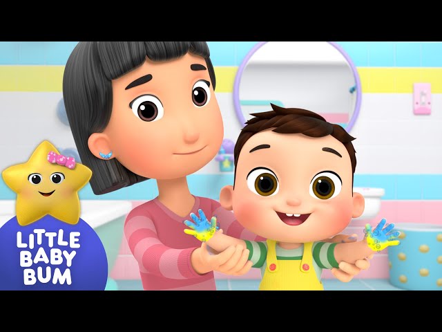 Learn to Wash Your Hands! ⭐ Baby Max Splashy Time! LittleBabyBum - Nursery Rhymes for Babies | LBB