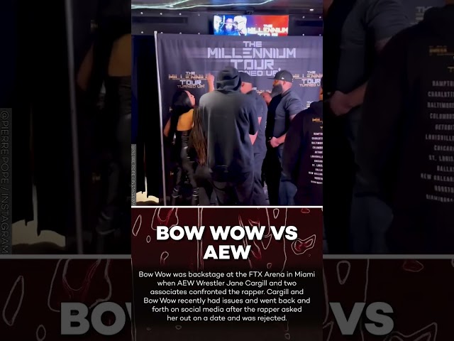Bow Wow Gets Confronted by AEW Wrestler Jade Cargill Backstage at Concert! #shorts