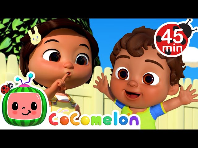 Nina and Baby Mateo's Be-Quiet Game! + More Nina's Familia! | CoComelon Nursery Rhymes & Kids Songs