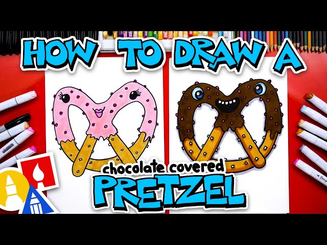 How To Draw A Funny Chocolate-Covered Pretzel