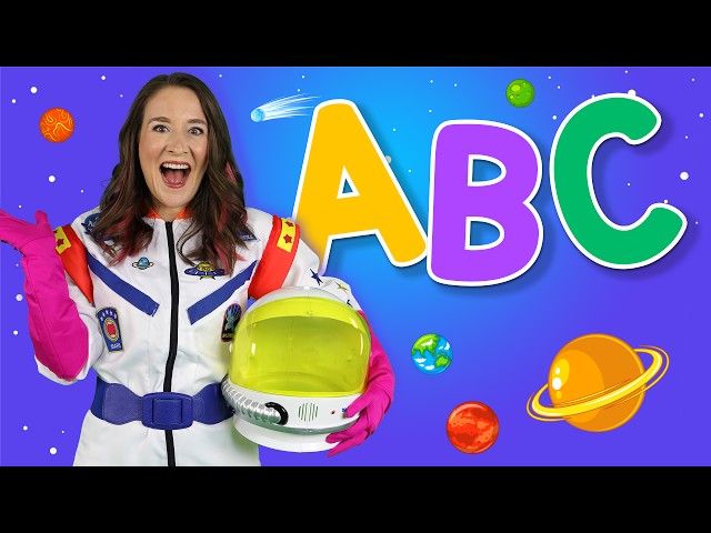 Alphabet Space - ABC Songs for Kids - Learn the alphabet