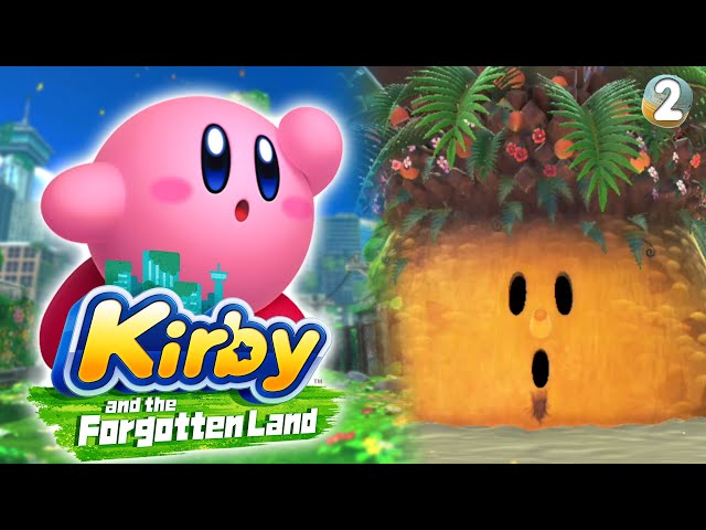 COASTING THROUGH THE BEACH TO DEFEAT TROPIC WOODS!!! Kirby and the Forgotten Land Walkthrough Part 2