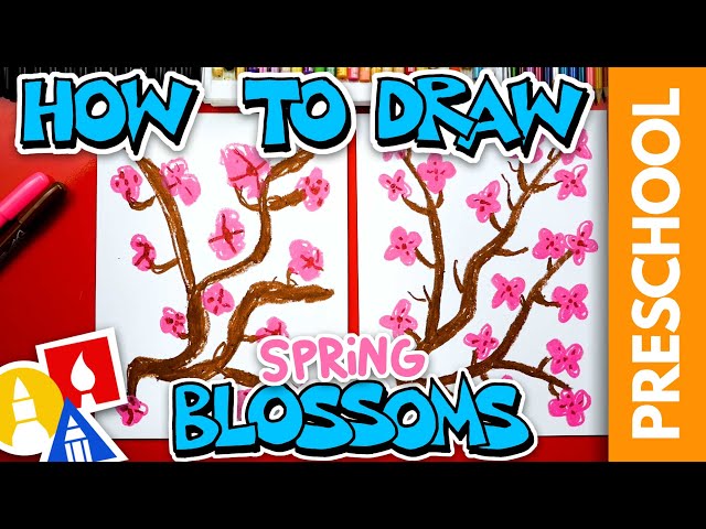 How To Draw Spring Blossoms - Preschool