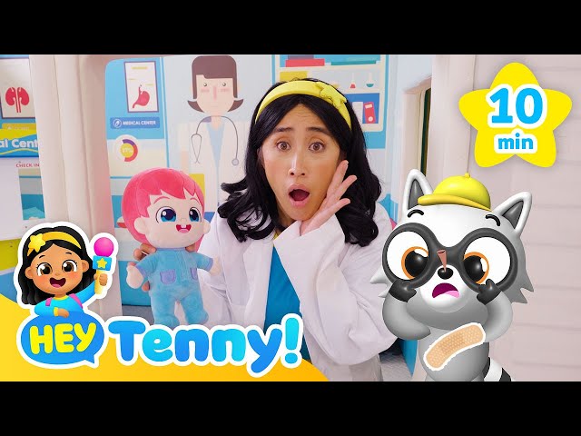 🏥 Our Friends Got Hurt! | Boo Boo Song | Hospital Play | Hey Tenny!