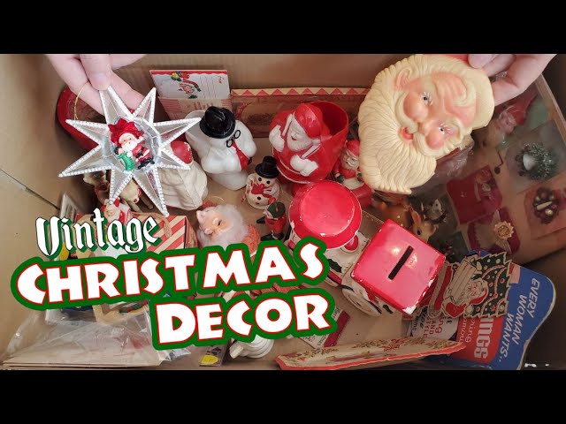 Christmas Antiques & Vintage Holiday Decoration Thrift Haul