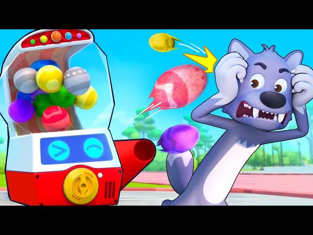 Surprise Vending Machine - Colors Song | Big Bad Wolf , Ice Cream | Food Song | Kids Songs | BabyBus