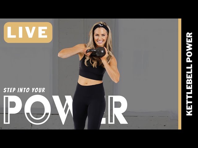 30-Minute Kettlebell Power Workout - LIVE with Amy