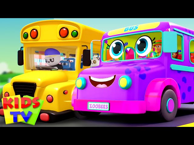 Wheels On The Bus Going To Town | Nursery Rhymes & Kids Songs - Kids Tv