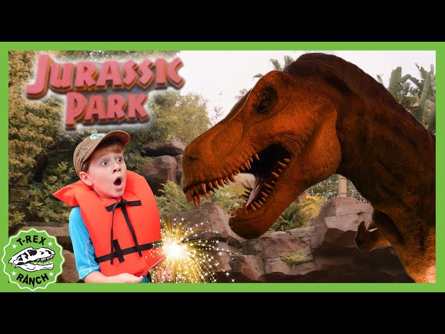Jurassic Park GIANT Dinosaurs! Fun Family Video for Kids! | T-Rex Ranch Dinosaur Videos