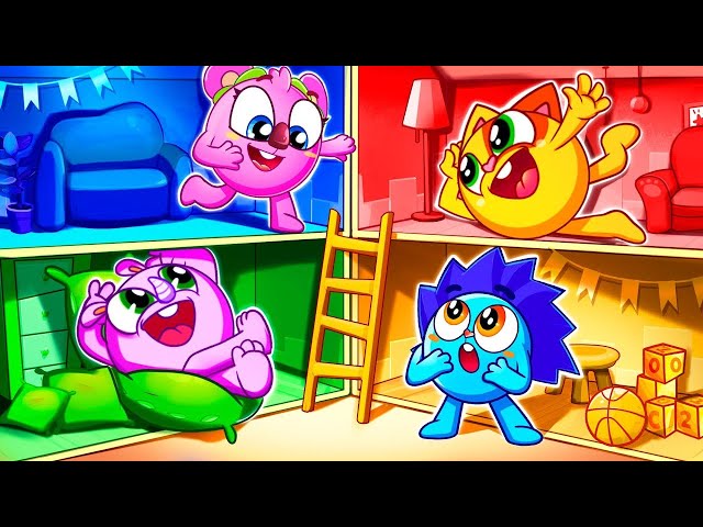 Giant Dollhouse Party Song 😍🏠 | Funny Kids Songs 😻🐨🐰🦁 And Nursery Rhymes by Baby Zoo