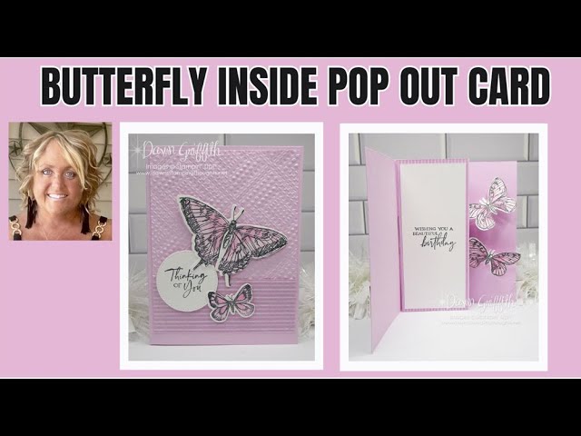 Butterfly  Inside  Pop  Out  Fun  Fold  Card