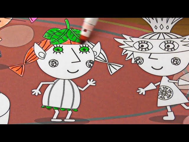 Strawberry and Violetta  SuperHeroes ! Coloring Book Ben and Holly Little Kingdom ! kids toys