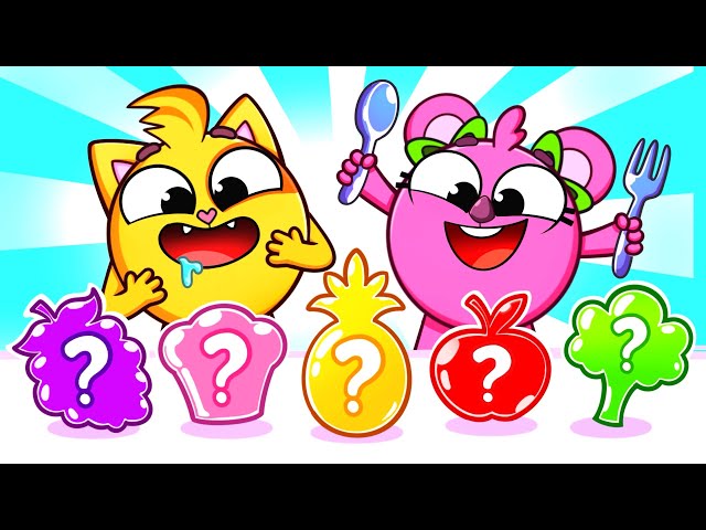 Colorful Rainbow Food Song 🌈 Funny Kids Songs 😻🐨🐰🦁 And Nursery Rhymes by Baby Zoo