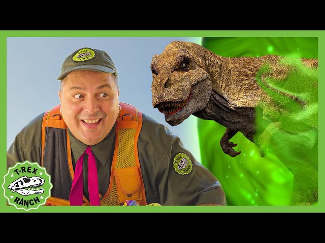T-Rex Portal Jumping! | T-Rex Ranch Dinosaur Videos for Kids