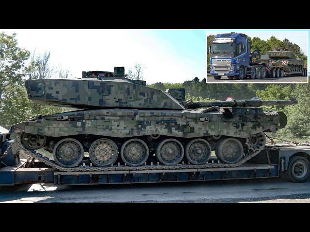 Lots of battle tanks and armoury transported to Europe for NATO exercise 🪖