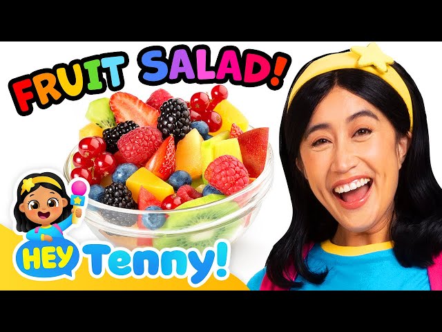 Cooking with Tenny and Bebefinn! | Learn Fruits for Kids | Educational Video for Kids | Hey Tenny!