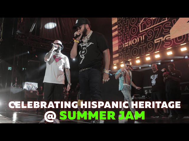 CJ, Farruko, & El Alfa Celebrate Hispanic Heritage At Summer Jam!
