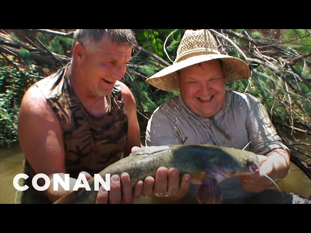 Andy Goes Hillbilly Handfishin' | CONAN on TBS